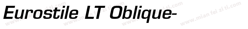 Eurostile LT Oblique字体转换